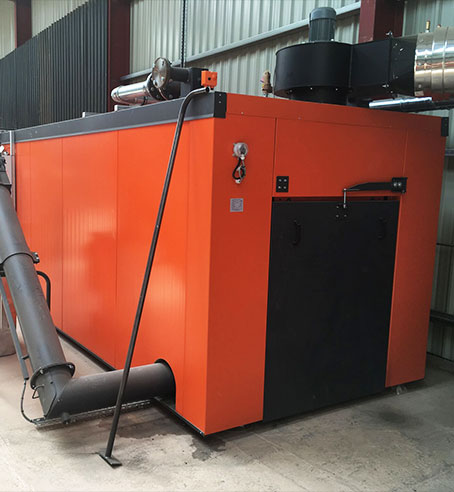 Biomass drying container